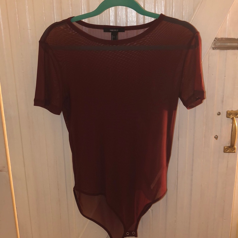 maroon bodysuit